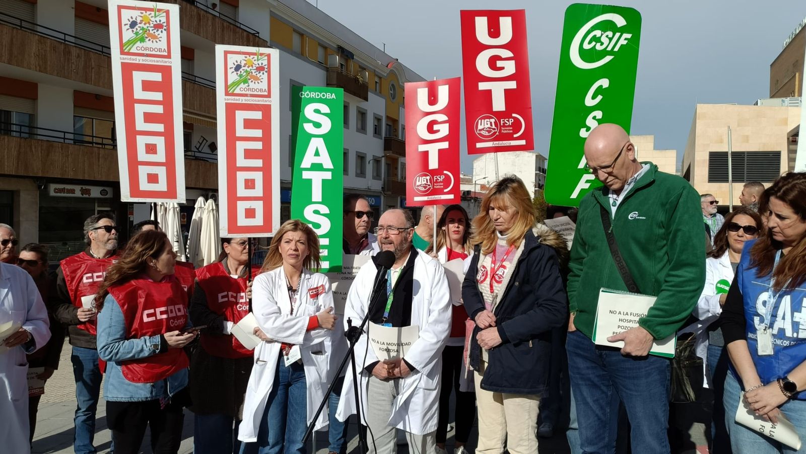 Un momento de la concentración.