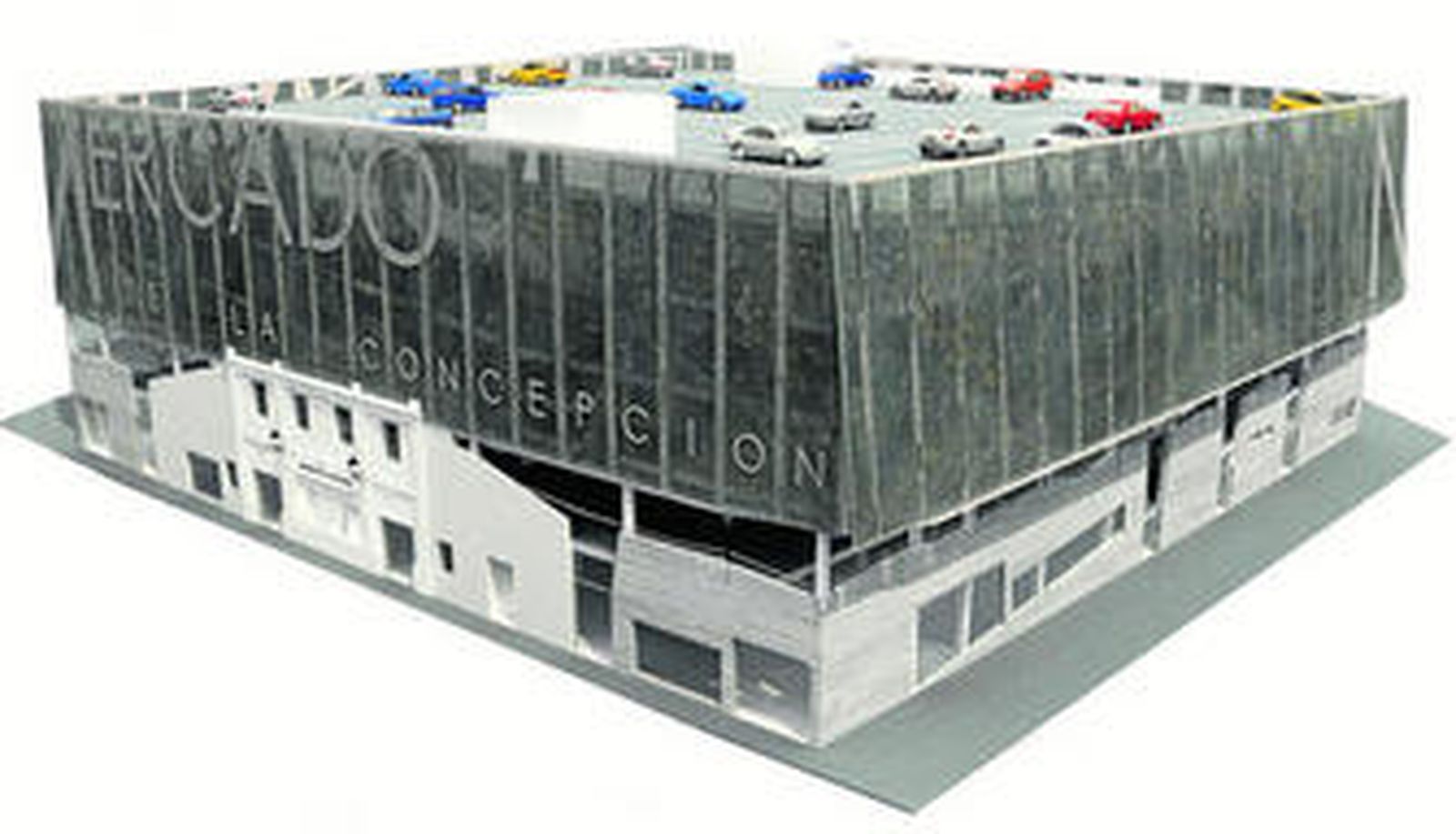 Así quedará el aparcamiento durante la noche.