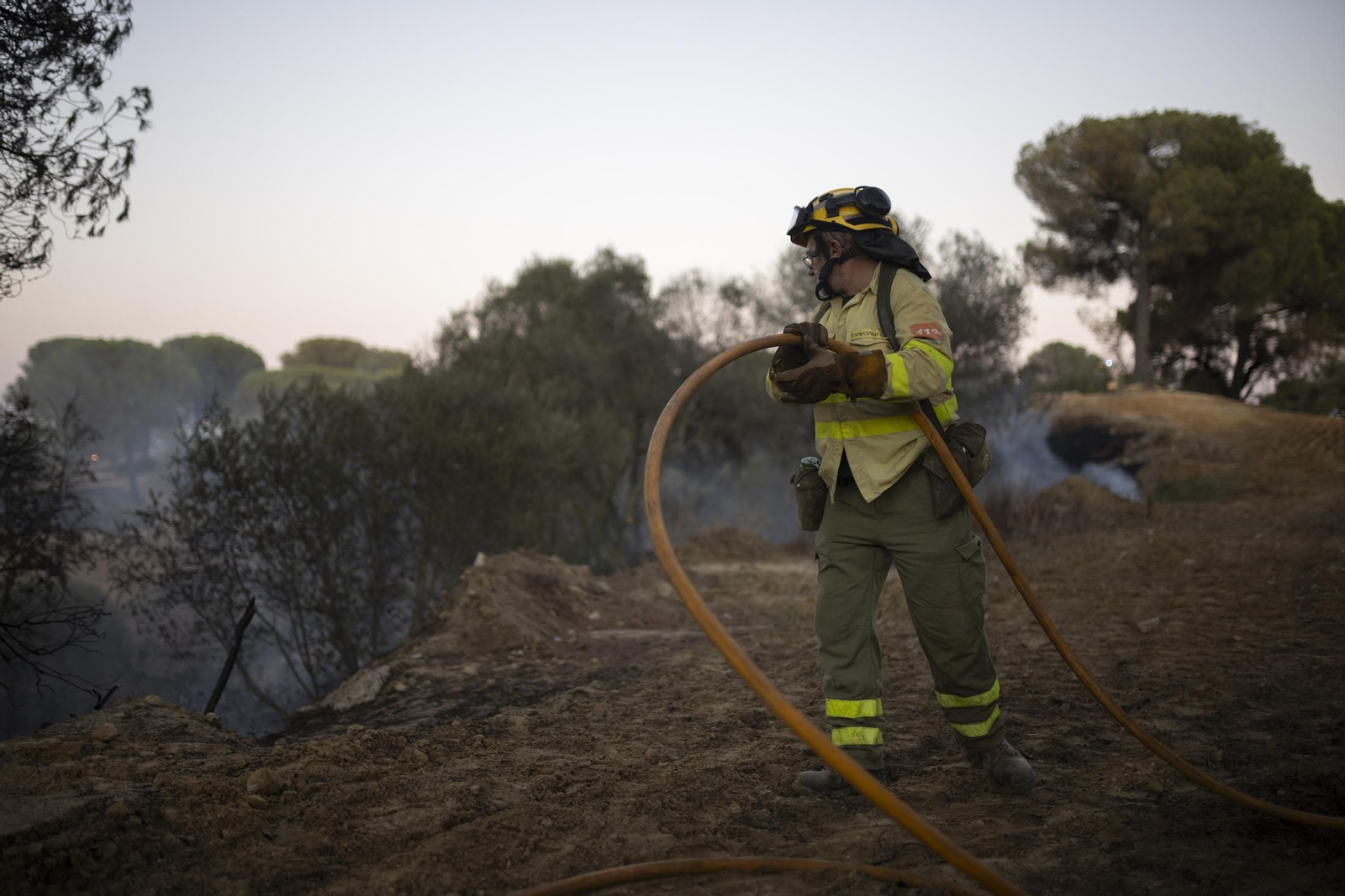 Imágenes del incendio de Bonares