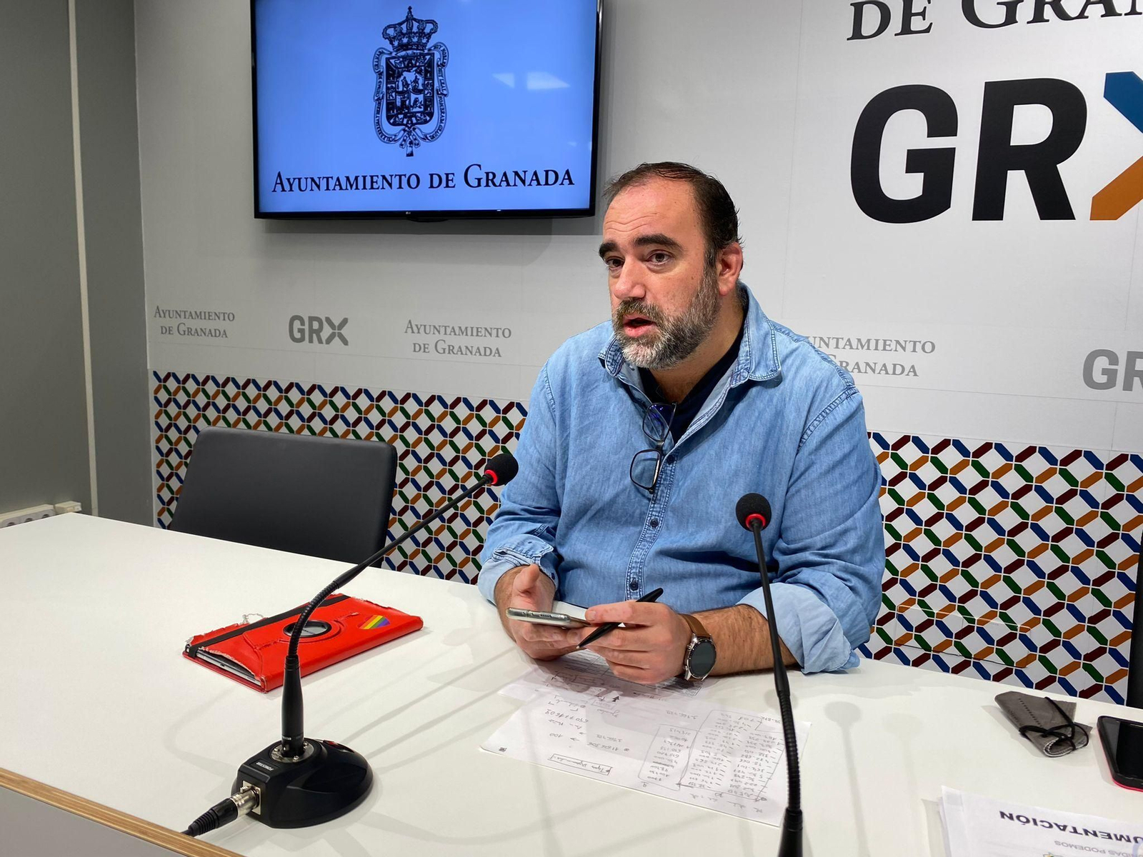 Francisco Puentedura, durante la rueda de prensa celebrada esta mañana