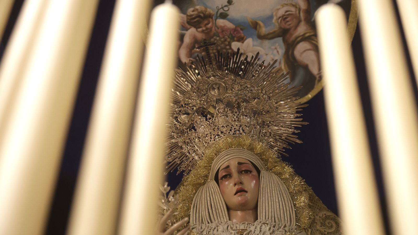 Preparativos en las iglesias de Algeciras para la Magna Mariana, en imágenes