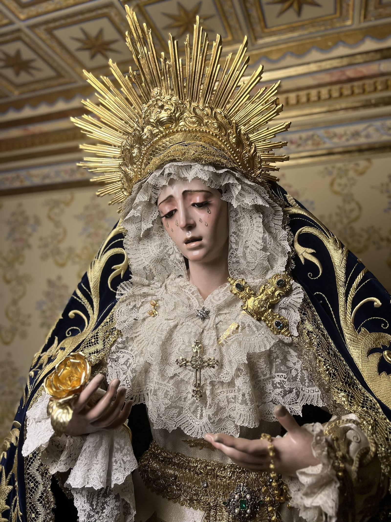 La imponente Virgen de la Estrella para las vísperas de su aniversario