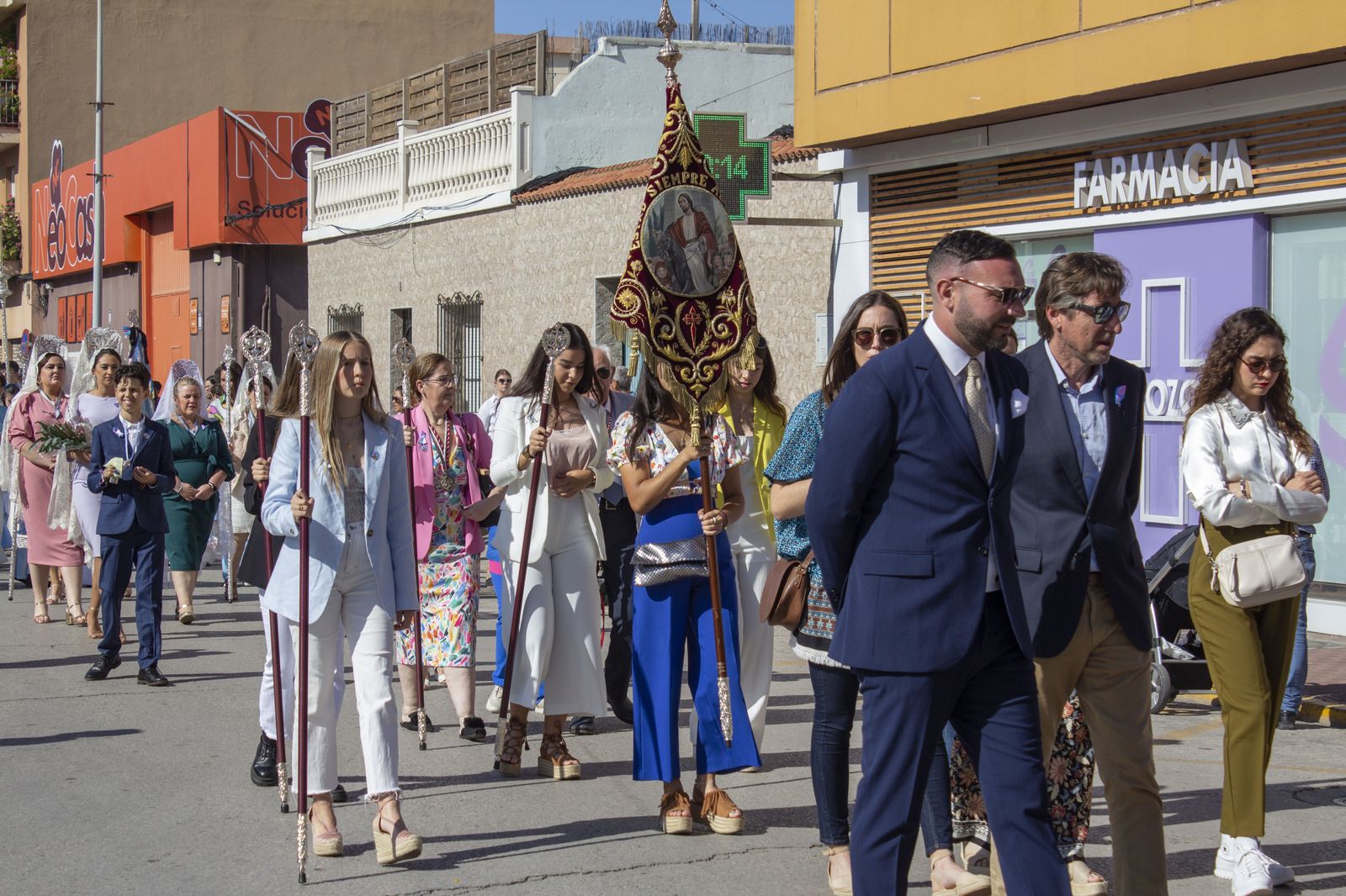 Fotos de la procesión de María Auxiliadora en La Línea de la Concepción