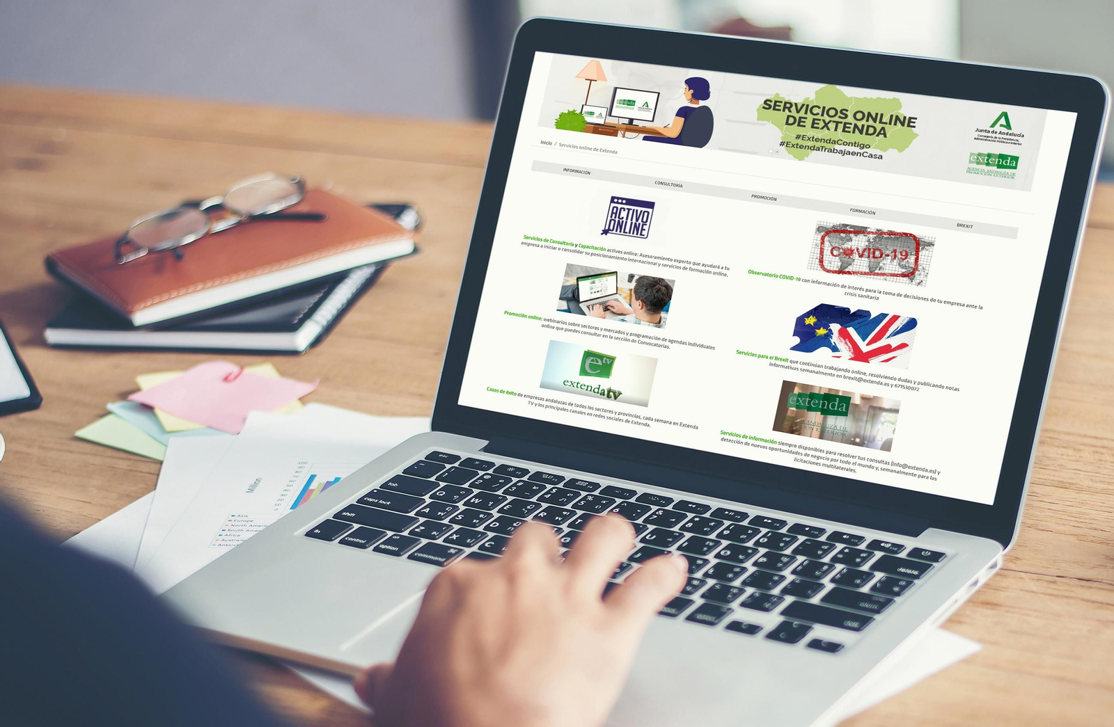 Servicios online Extenda