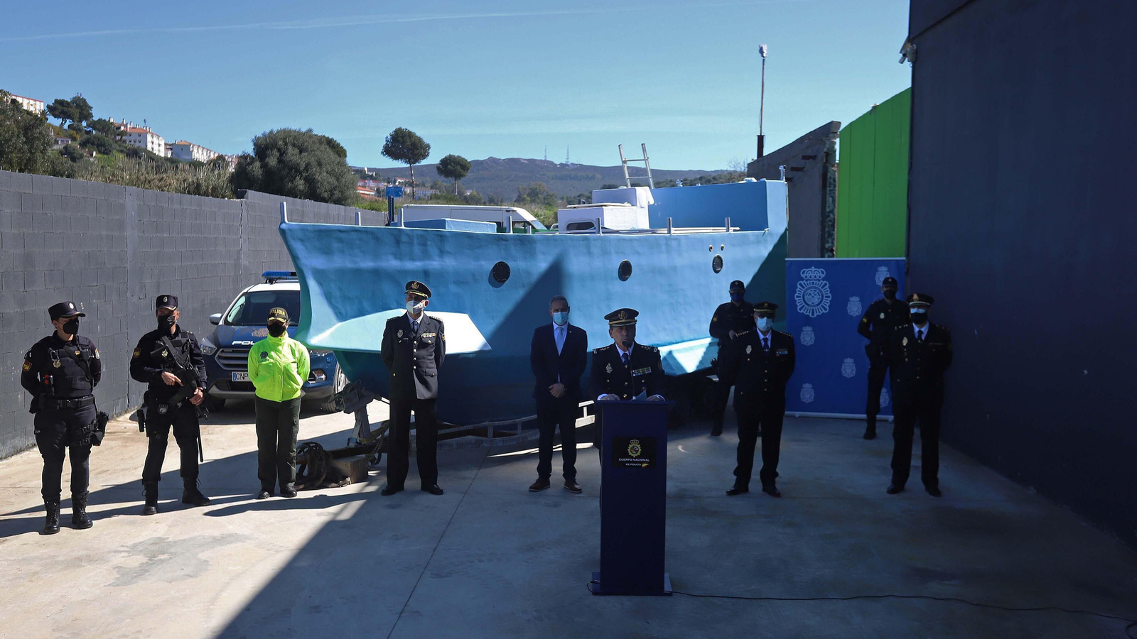 Primer  'narcosubmarino' localizado en España