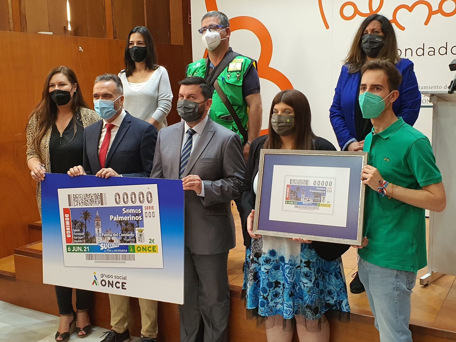 Un momento de la presentación del cupón de la ONCE en La Palma.