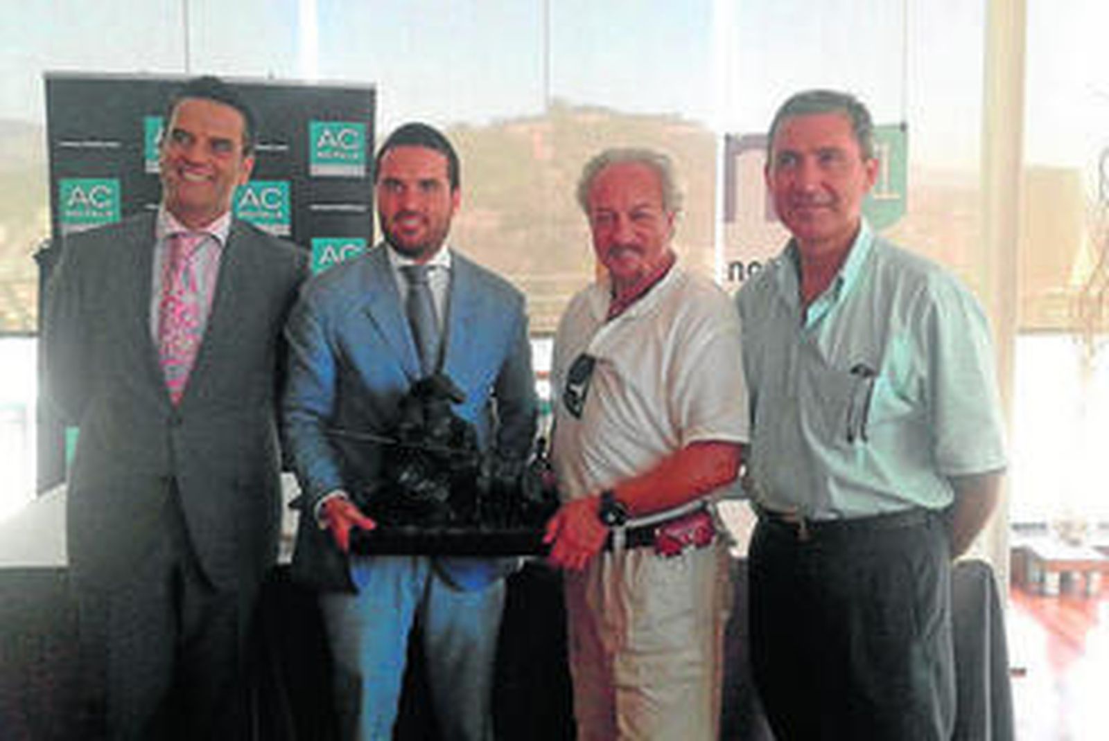 González, Florido, Bodero y Román durante la presentación.
