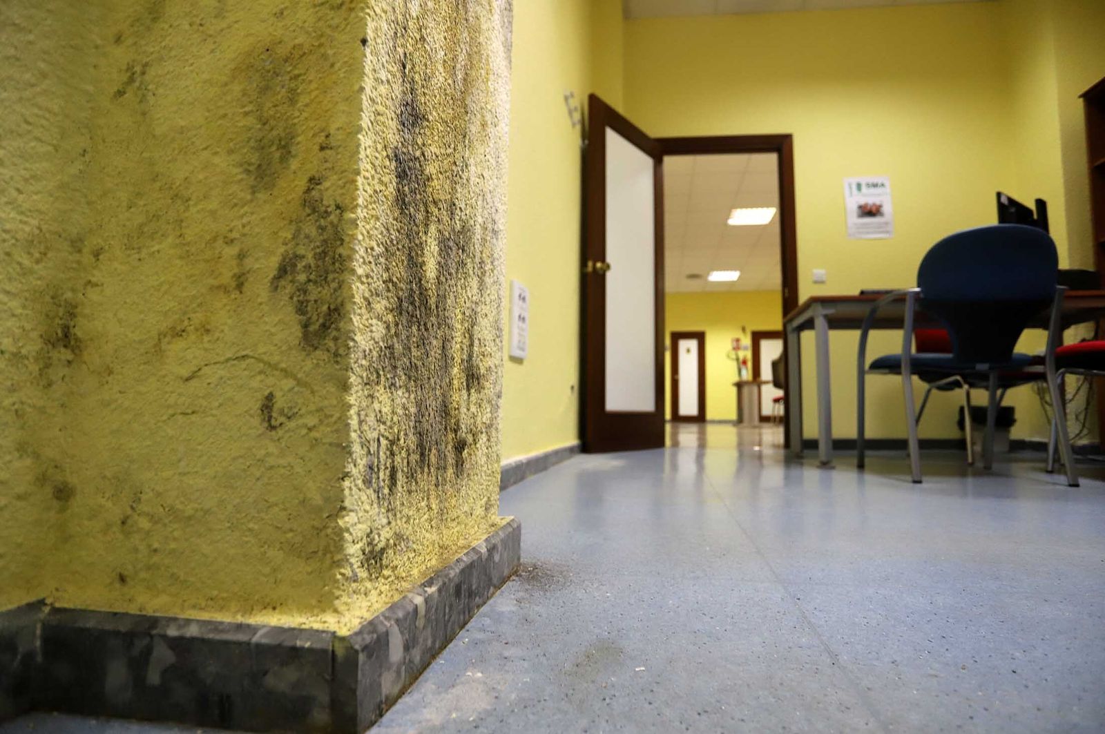 Imágenes del mal estado en el que se encuentra la Unidad de Salud Mental de la Plaza Houston