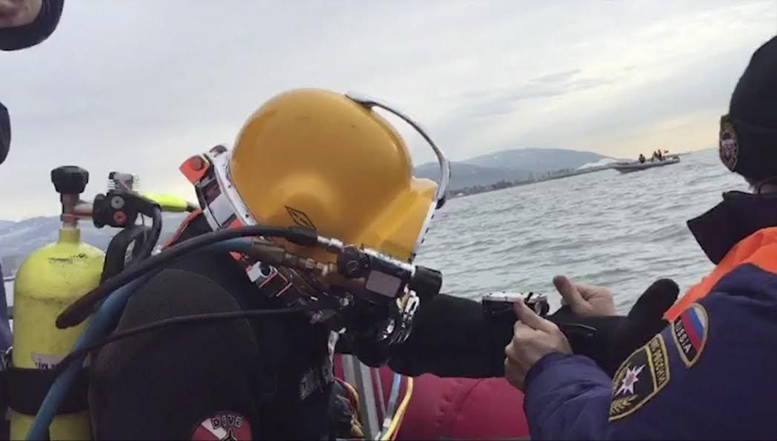 Labores de rescate en el Mar Negro.