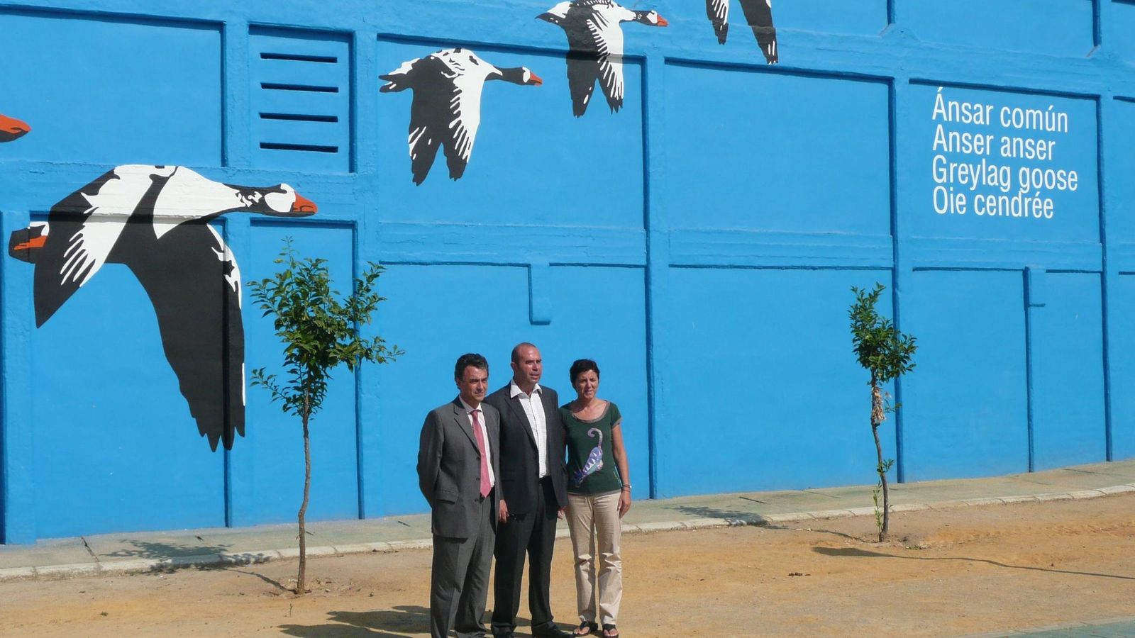 Uno de los edificios decorados por el proyecto Isla Pájaro.