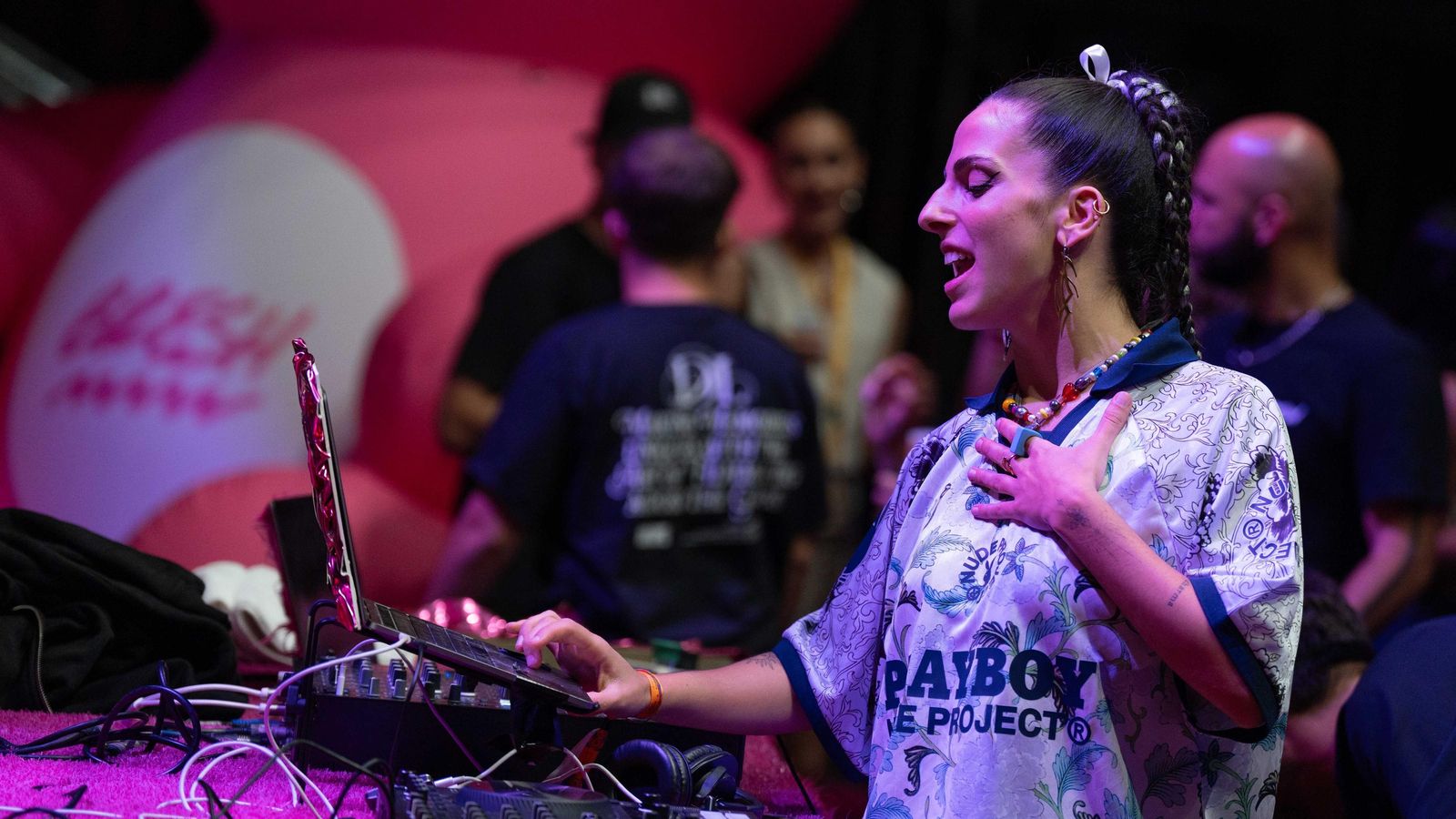 La Fiesta Bresh en la Plaza de España.