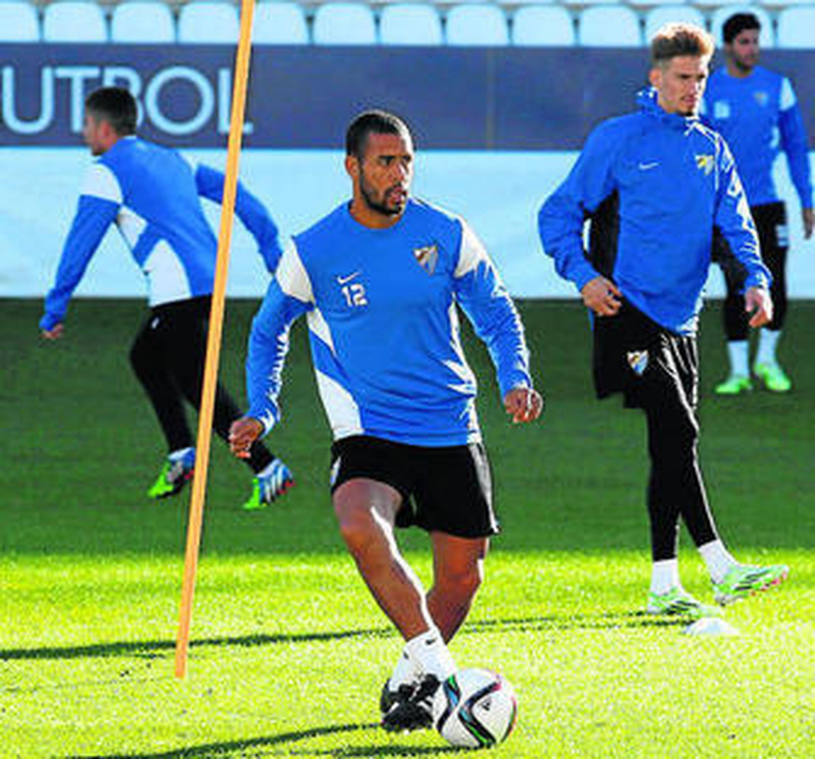 Tissone, en un entrenamiento.