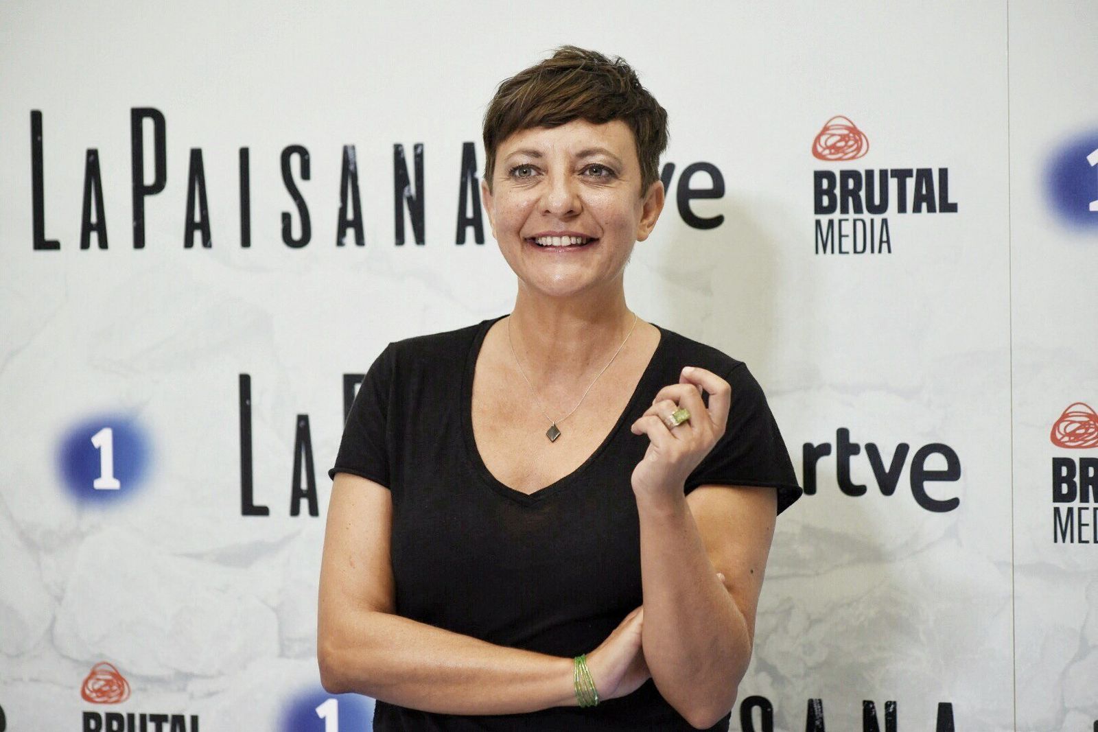 Eva Hache en la presentación de 'La Paisana' en Vitoria