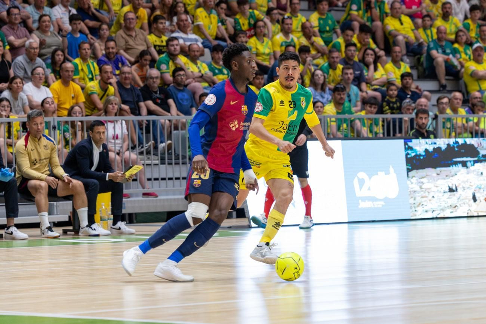 El triunfo del Barça ante el Jaén FS en el Olivo Arena