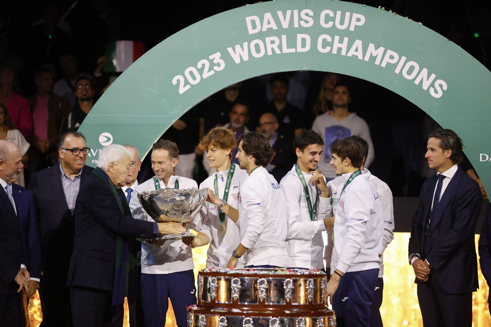 Copa Davis en Málaga: La fiesta italiana en el Carpena