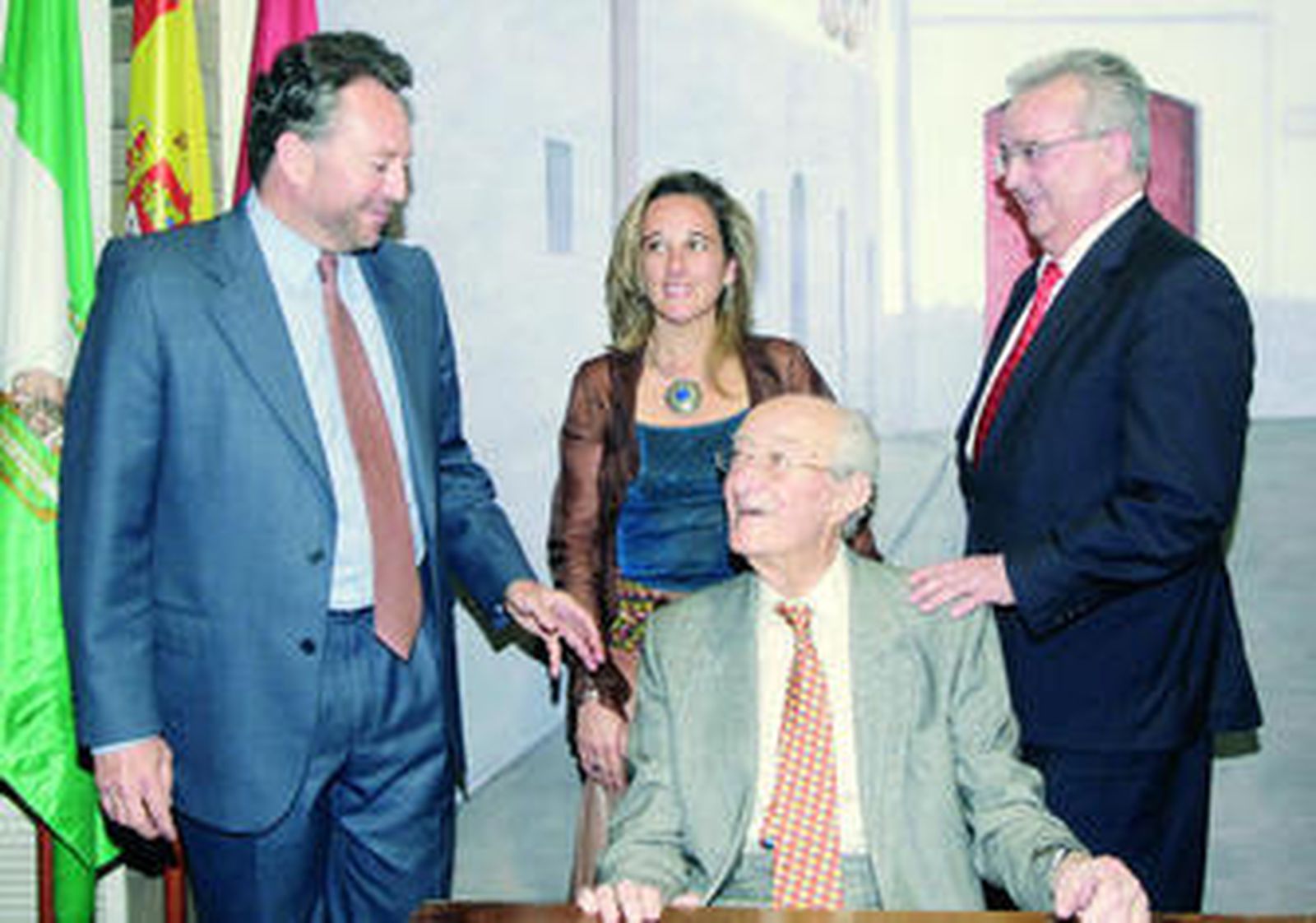 De izquierda a derecha, José Joly, Cinta Castillo, Mauricio González-Gordon y Antonio Fernández.