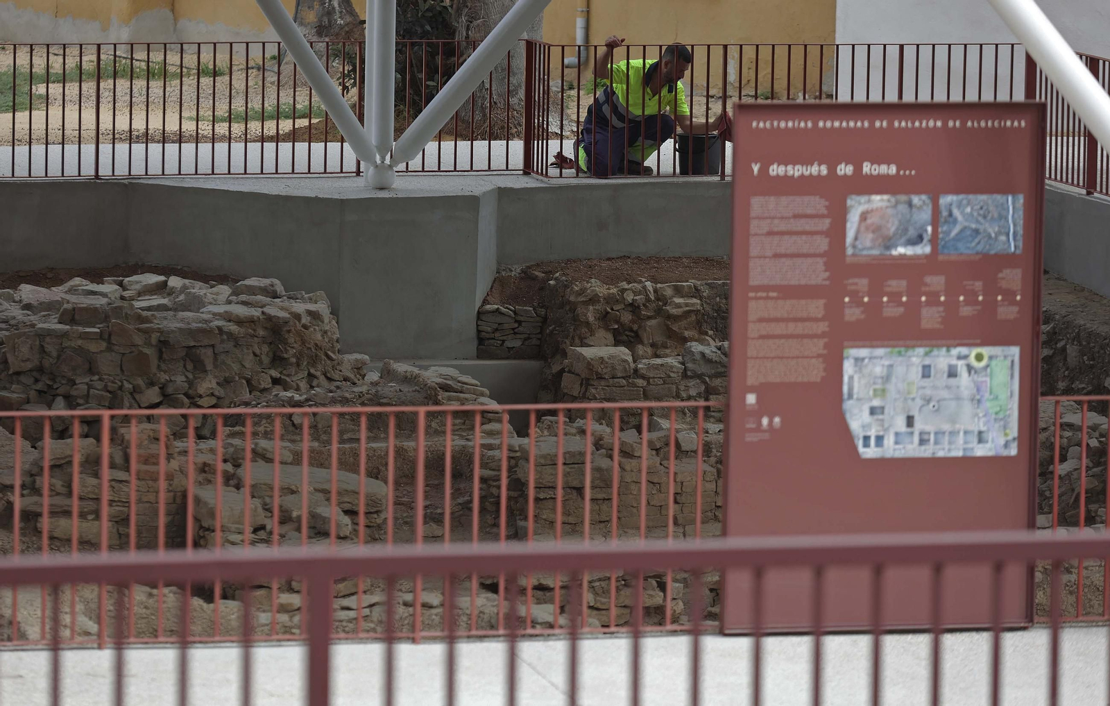 Fotos de la puesta apunto de las factorías de salazones romanas en Algeciras