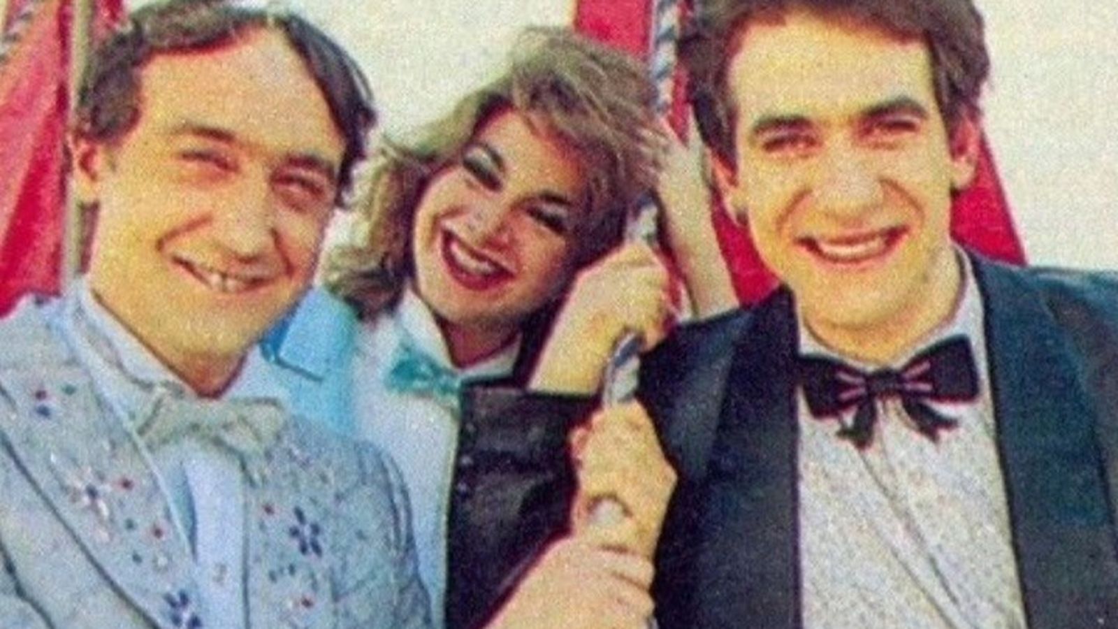 Foto promocional de 'Circo Pop' con Josean Cantalapiedra, Raquel Vega y Karra Elejalde