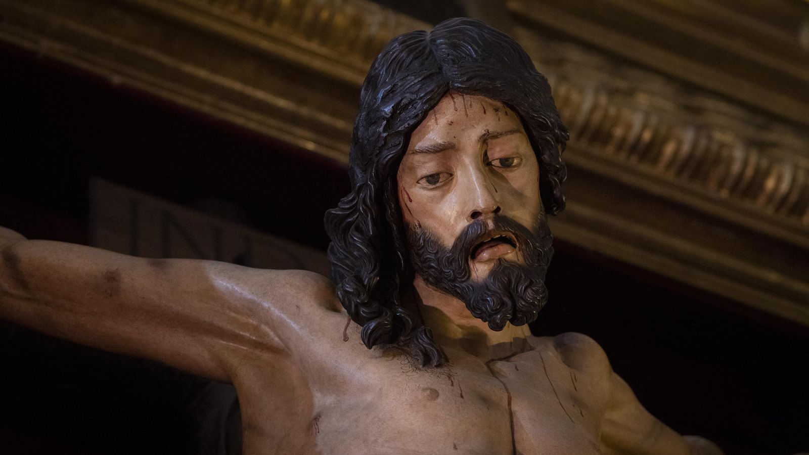 El rostro del Cristo de la Misericordia.