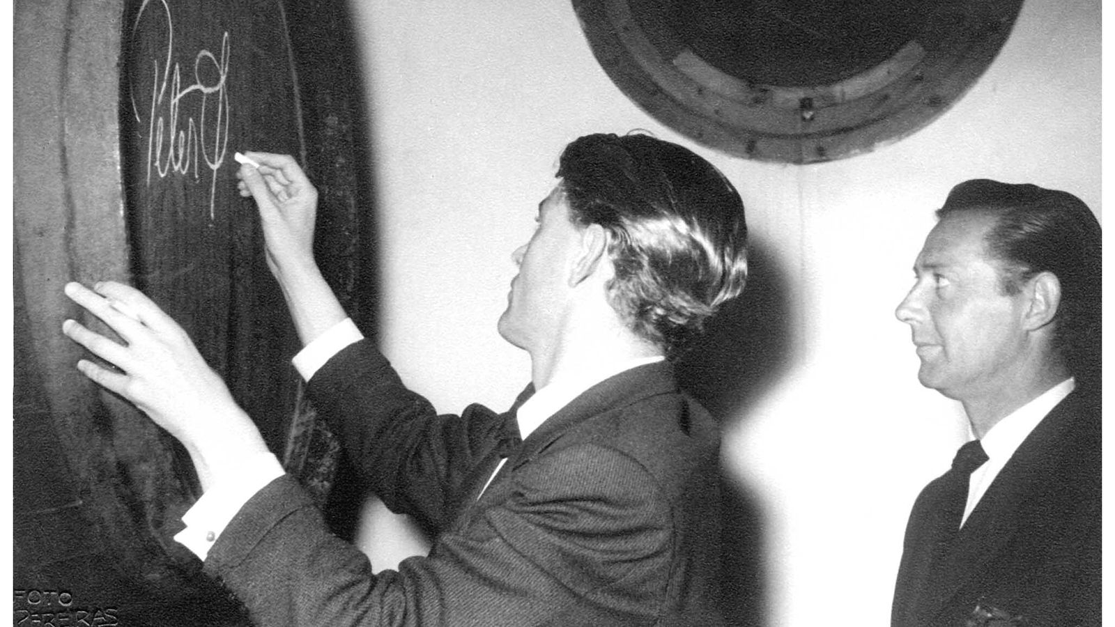 Peter O'Toole en Williams&Humbert (archivo de la bodega) .