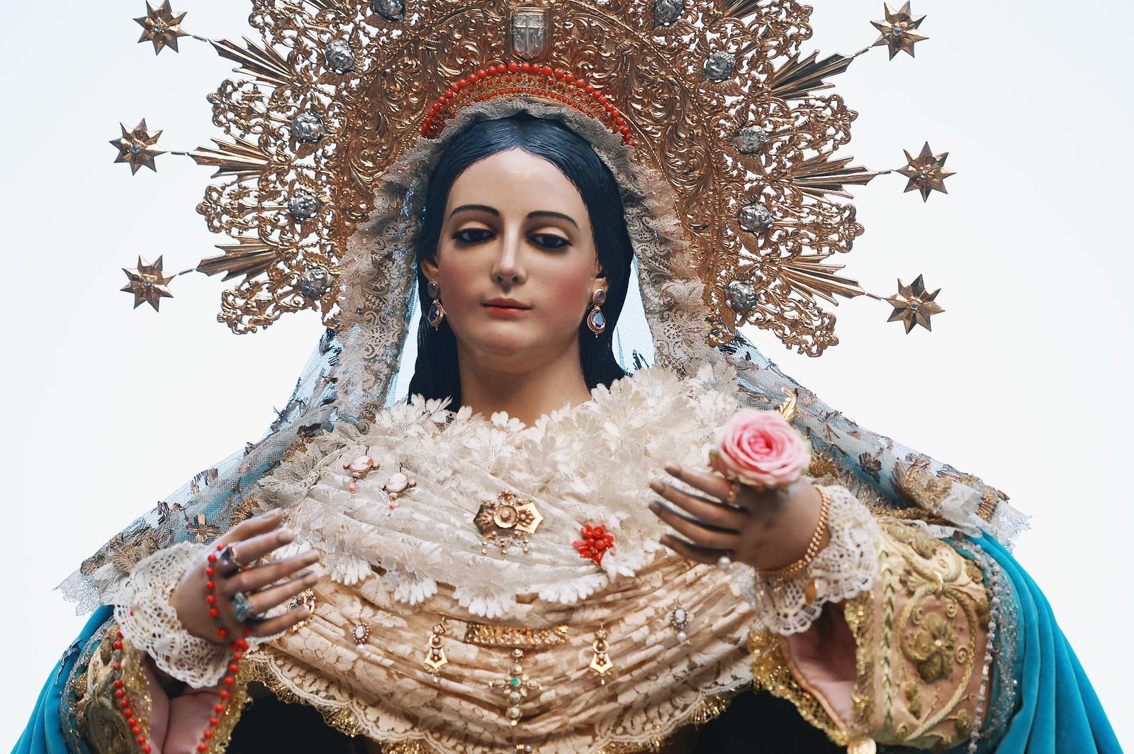 Imágenes del Rosario con la Virgen de los Ángeles