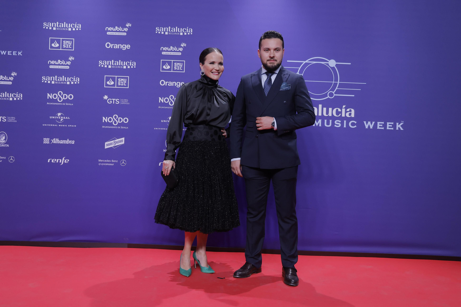 Famosos y artistas en la alfombra roja de la gala del flamenco en los 'Santalucía Universal Music Week'