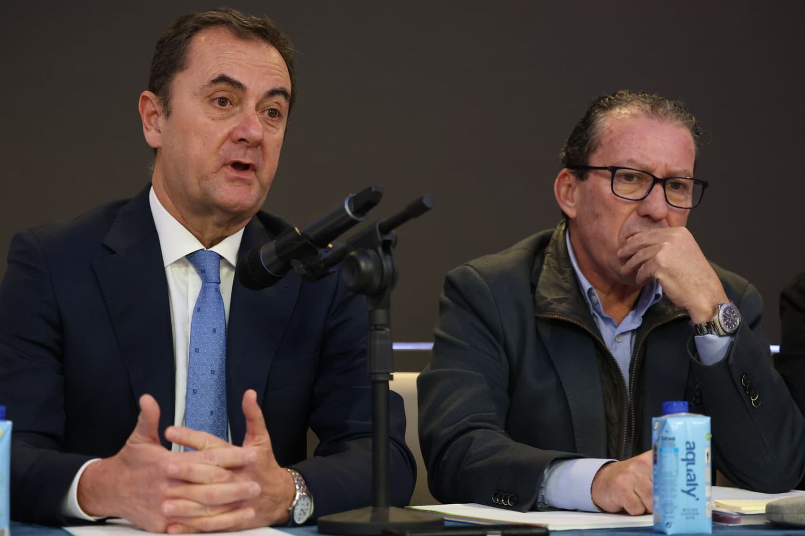 José María Muñoz y Miguel Criado, uno de sus abogados.