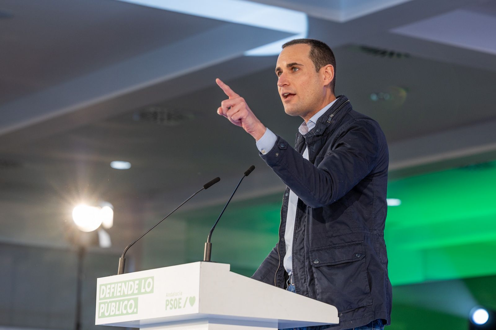 Acto en defensa de los servicios públicos para celebrar el 28F en Jaén