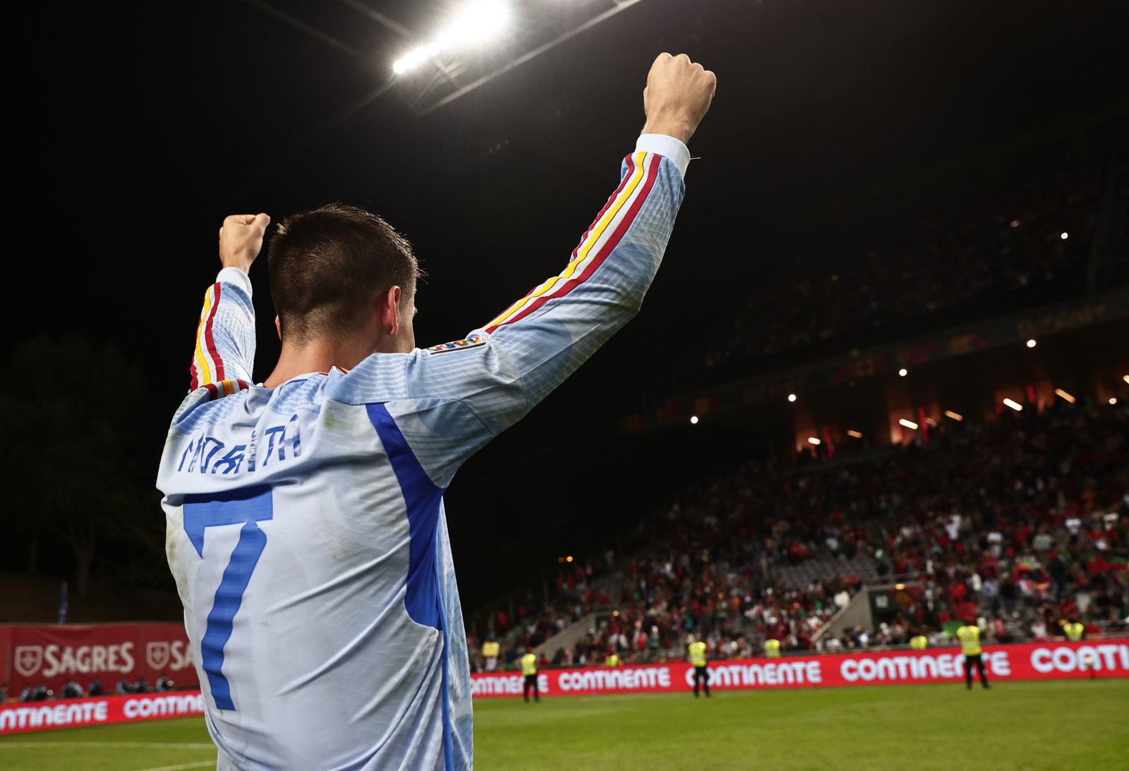 Las imágenes del triunfo de España en Portugal