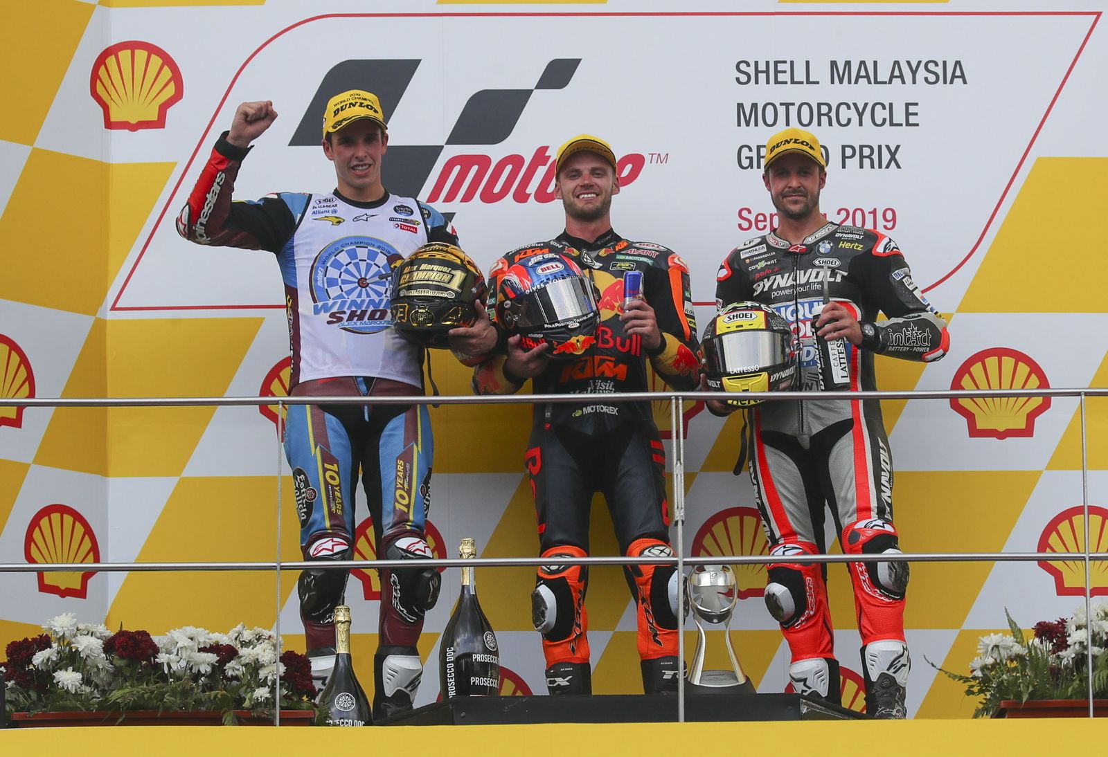 La celebración del título mundial de Moto2 de Álex Márquez