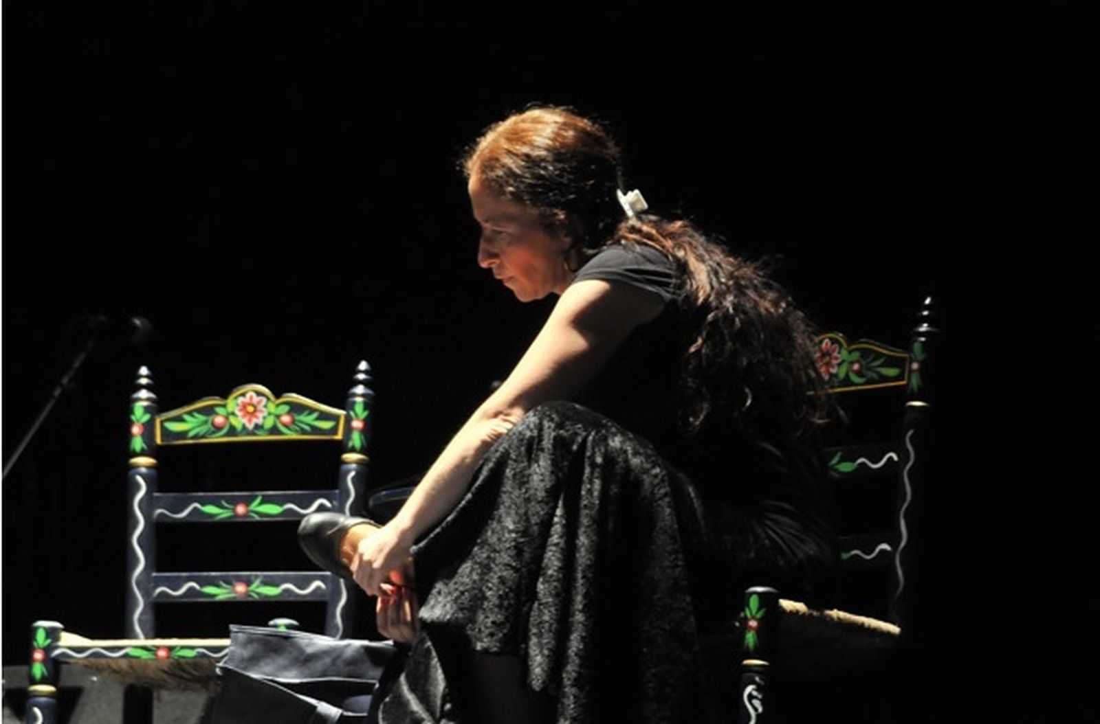 Chiqui de Jerez durante una de sus actuaciones sobre los escenarios