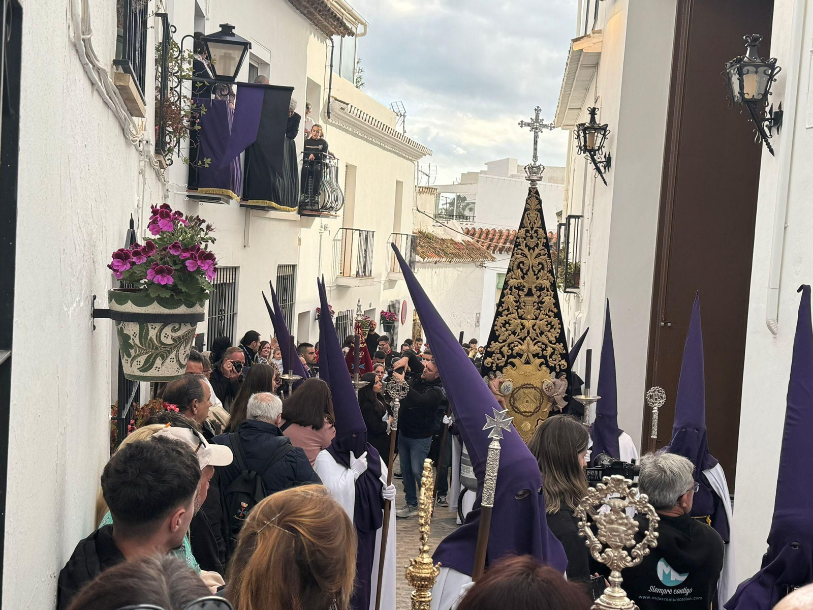 El Nazareno el Jueves Santo en Mijas, en imágenes