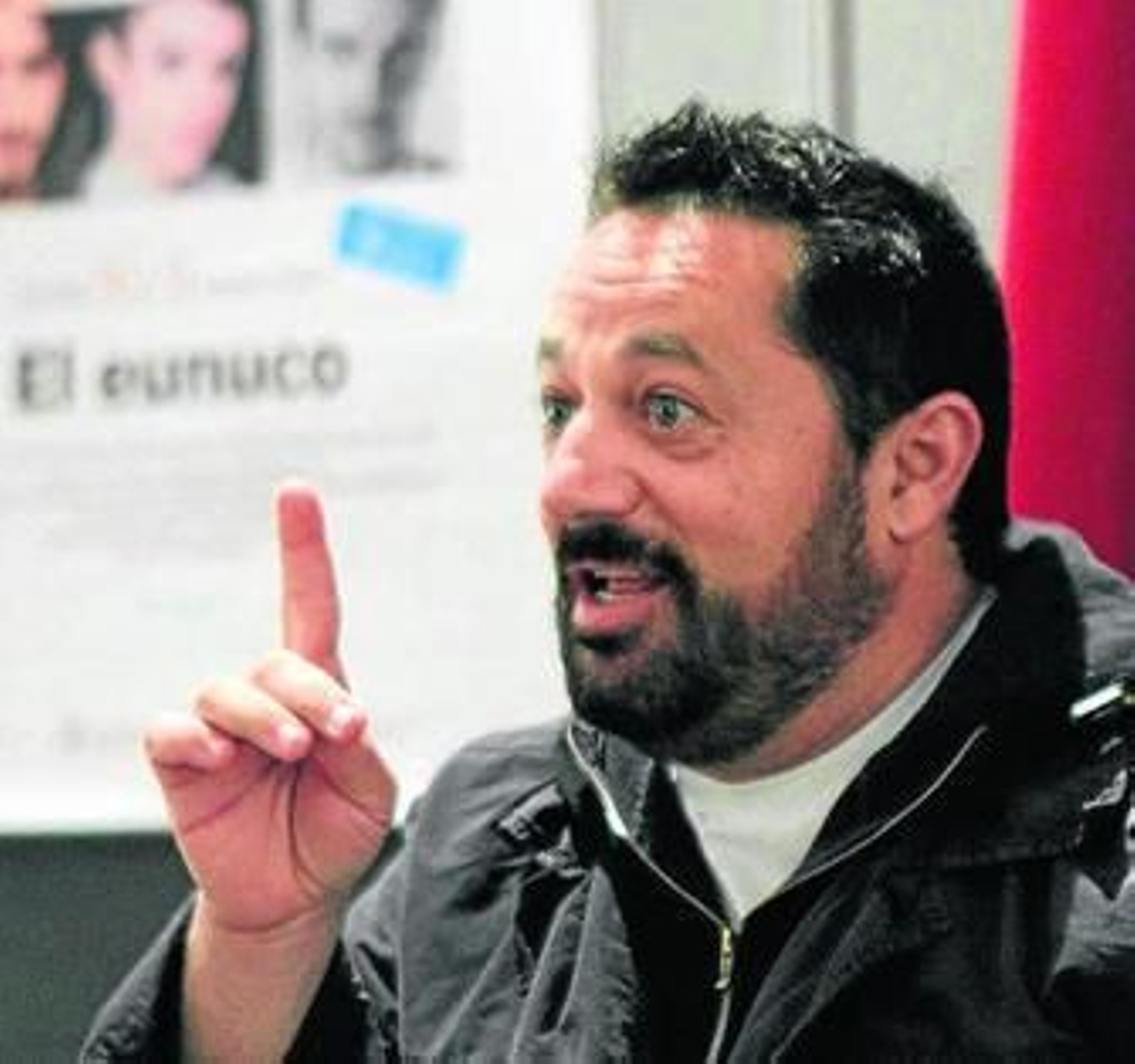 Pepón Nieto, ayer, en el Teatro Cervantes.