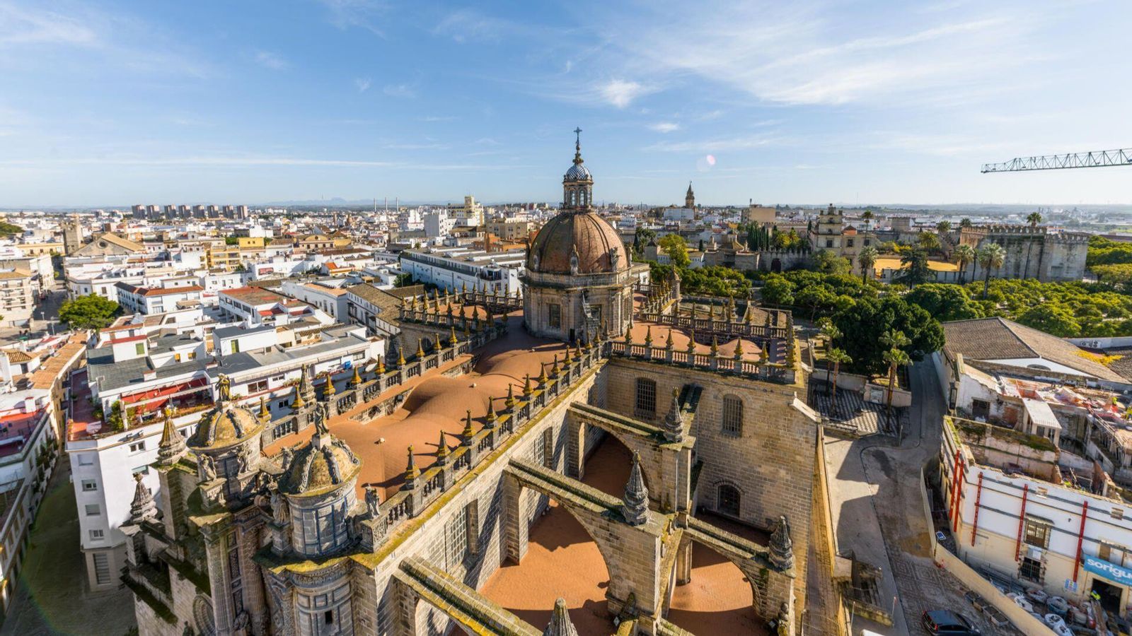 Vistas desde las alturas de la Catedral de Jerez
