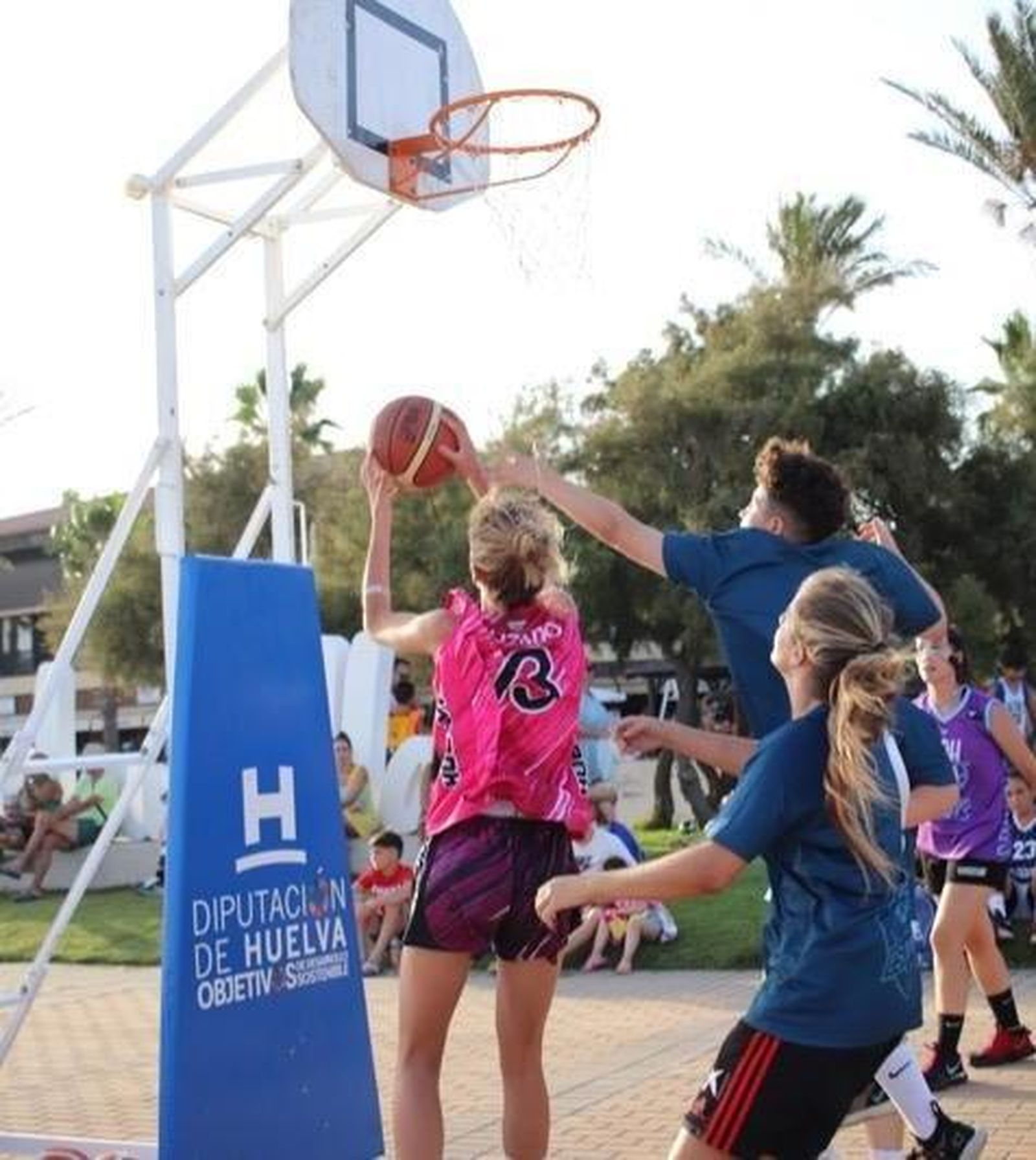 Prueba de baloncesto.