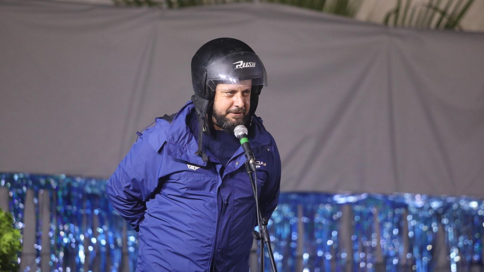 Pregón de la velada de los Ángeles en la barriada Bazán, a cargo de Juanma Bocuñano.