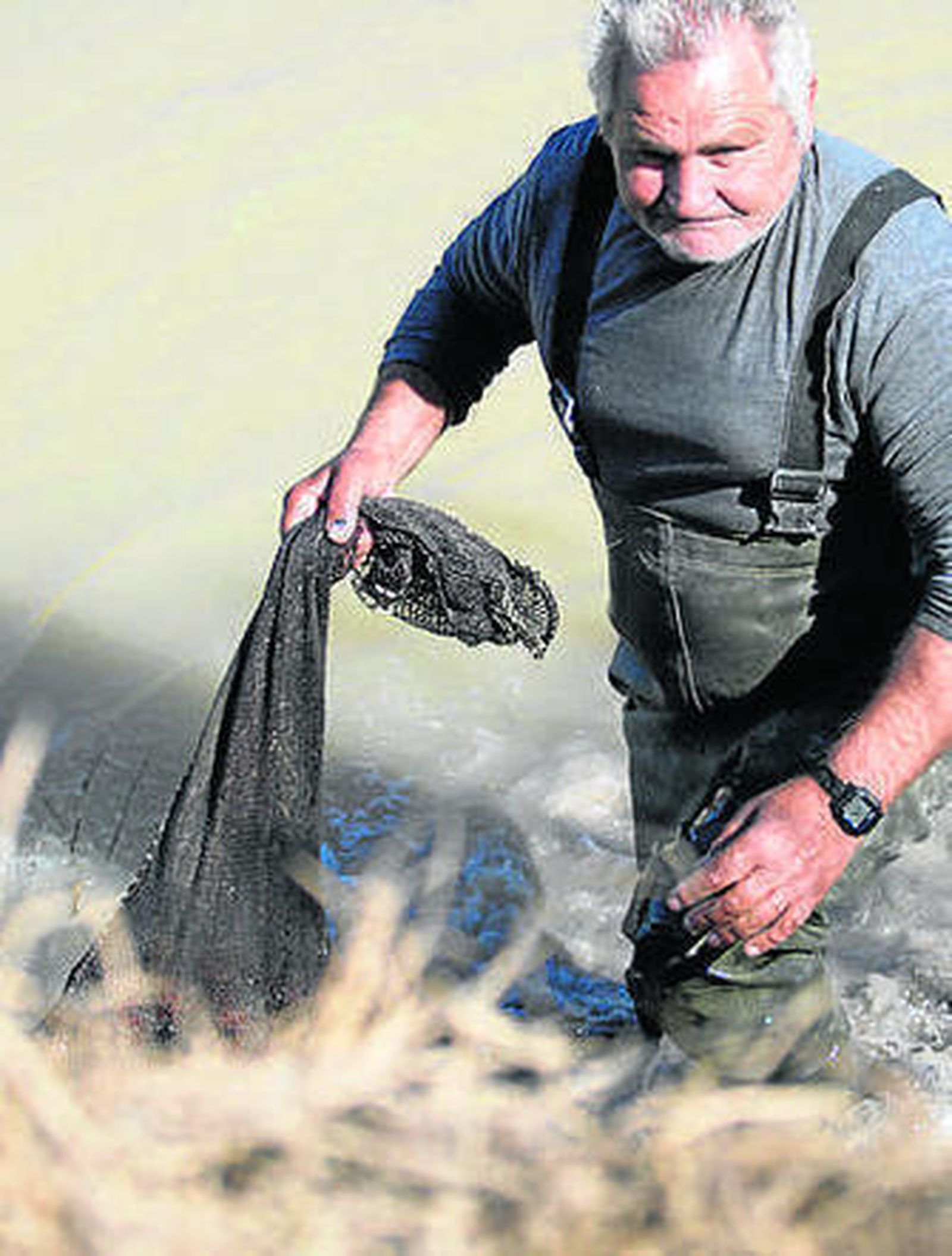 Un pescador de Isla Mayor.