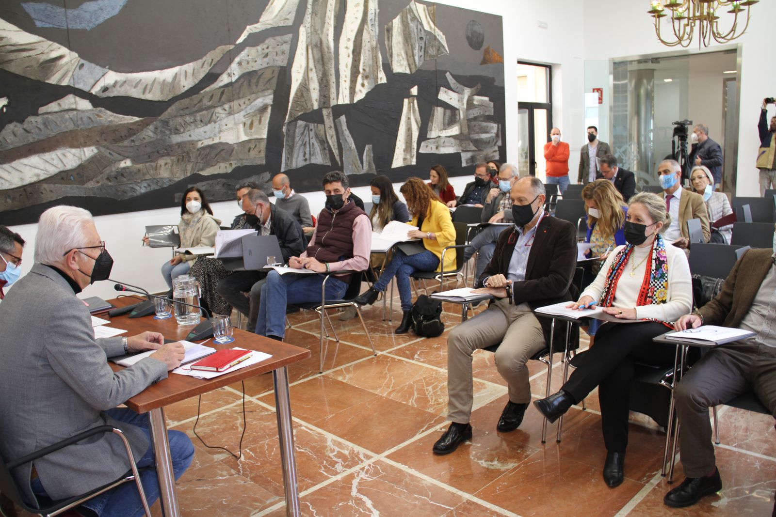 Primer Pleno del Consejo Económico y Social de la provincia de Huelva tras el constituyente.