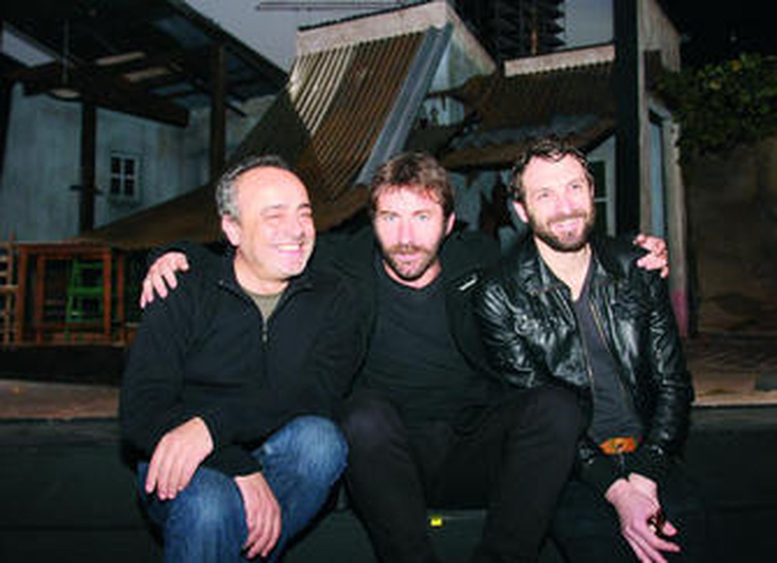 Enric Benavent, Antonio de la Torre y Julián Villagrán, ayer en el escenario del Lope de Vega.