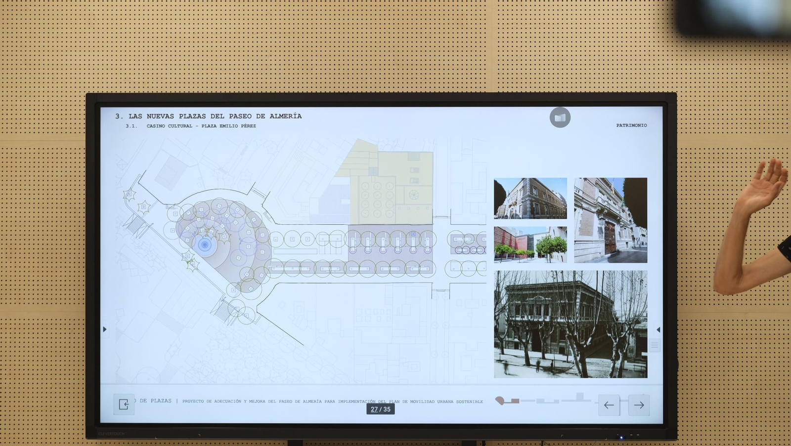 Presentada la peatonalización del Paseo de Almería, en imágenes