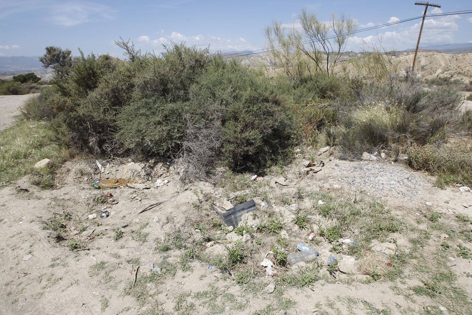 Fotogalería basura en el Desierto de Tabernas