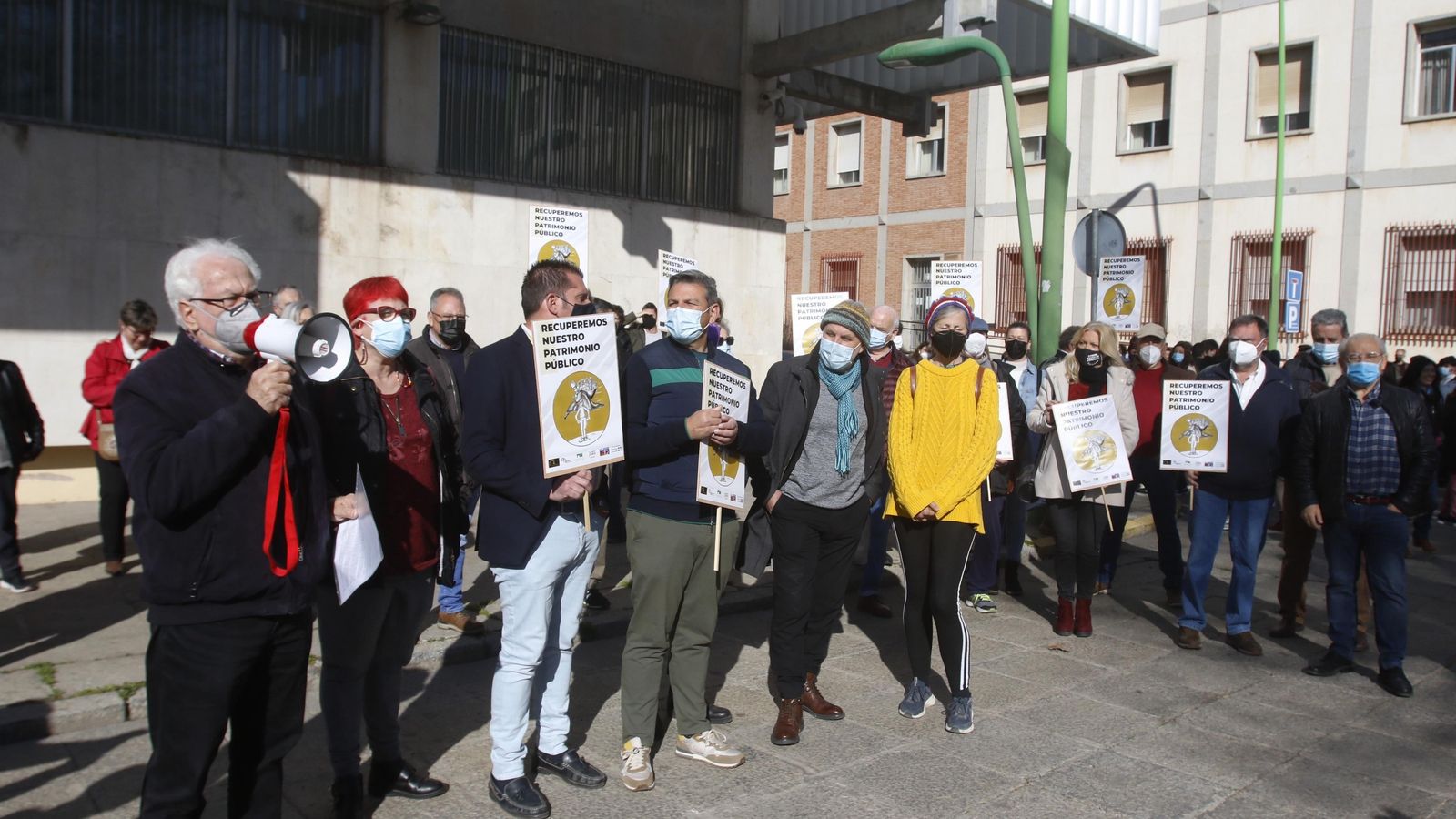 Un momento durante la protesta en Córdoba.