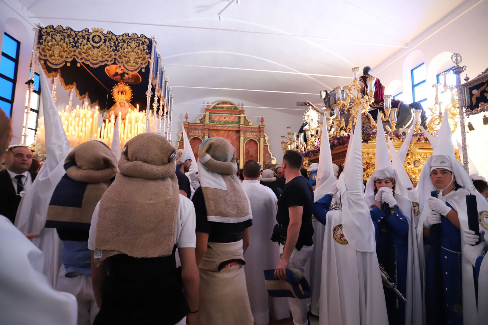 Imágenes de la procesión de la hermandad de la Lanzada de Huelva