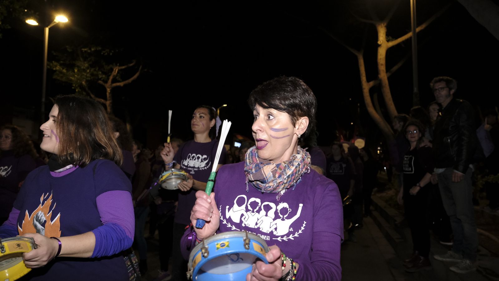 Imágenes de las manifestaciones por el Día de la Mujer en Almería