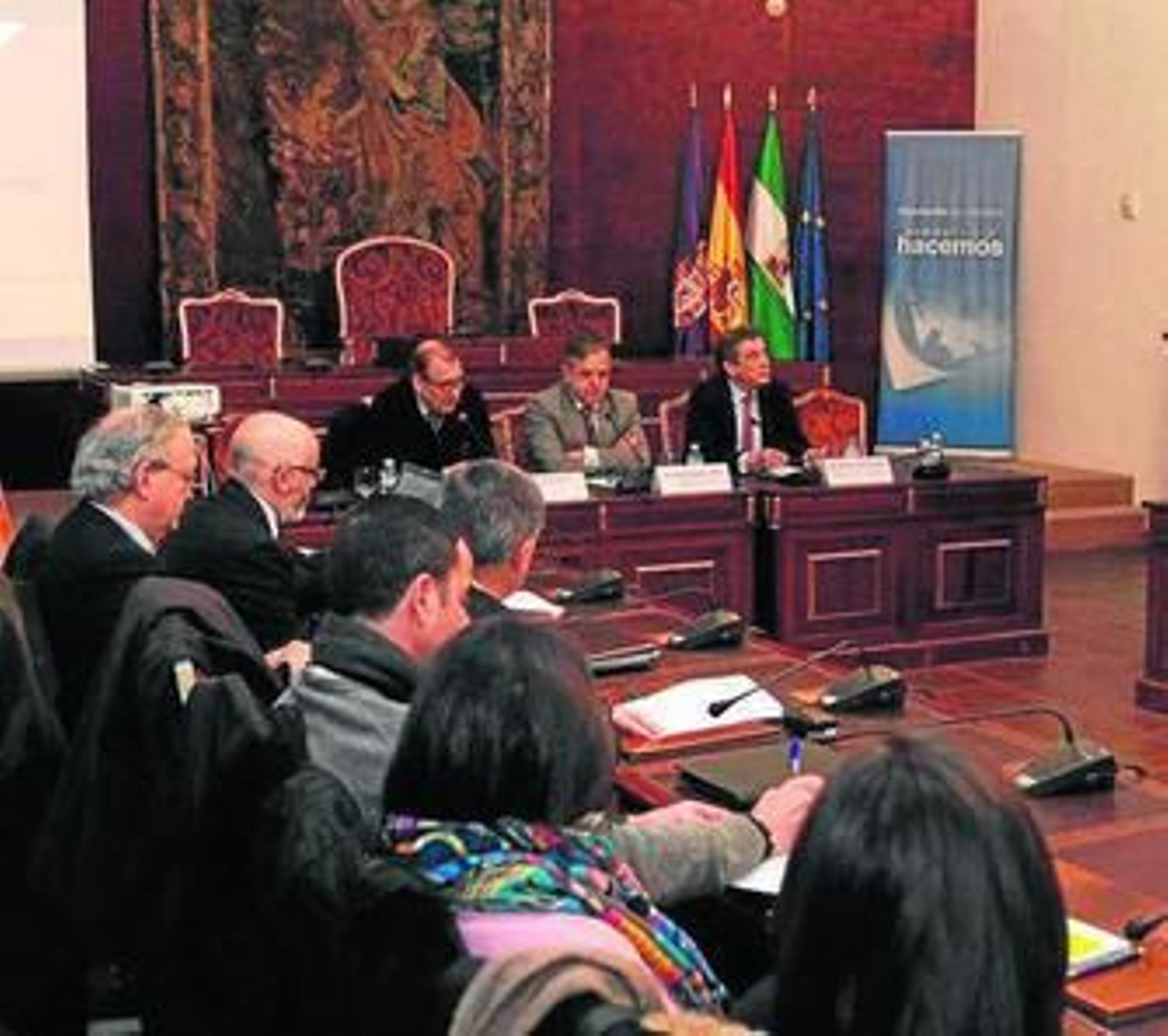 Inauguración de la actividad en el palacio de la Merced.