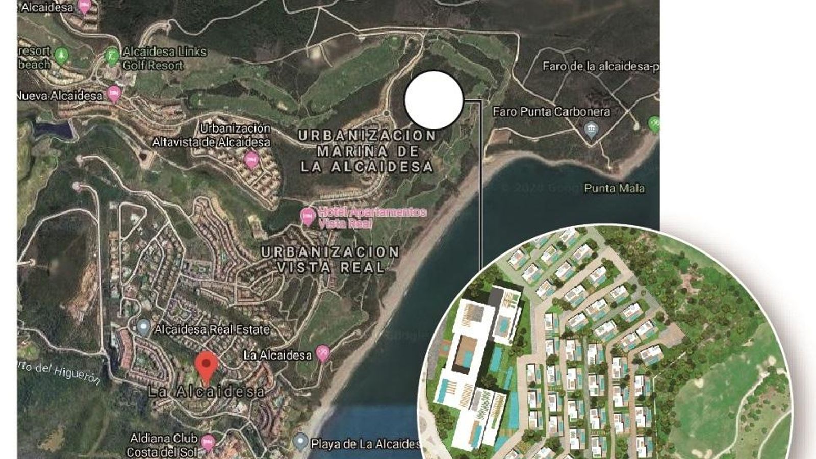 La ubicación del complejo