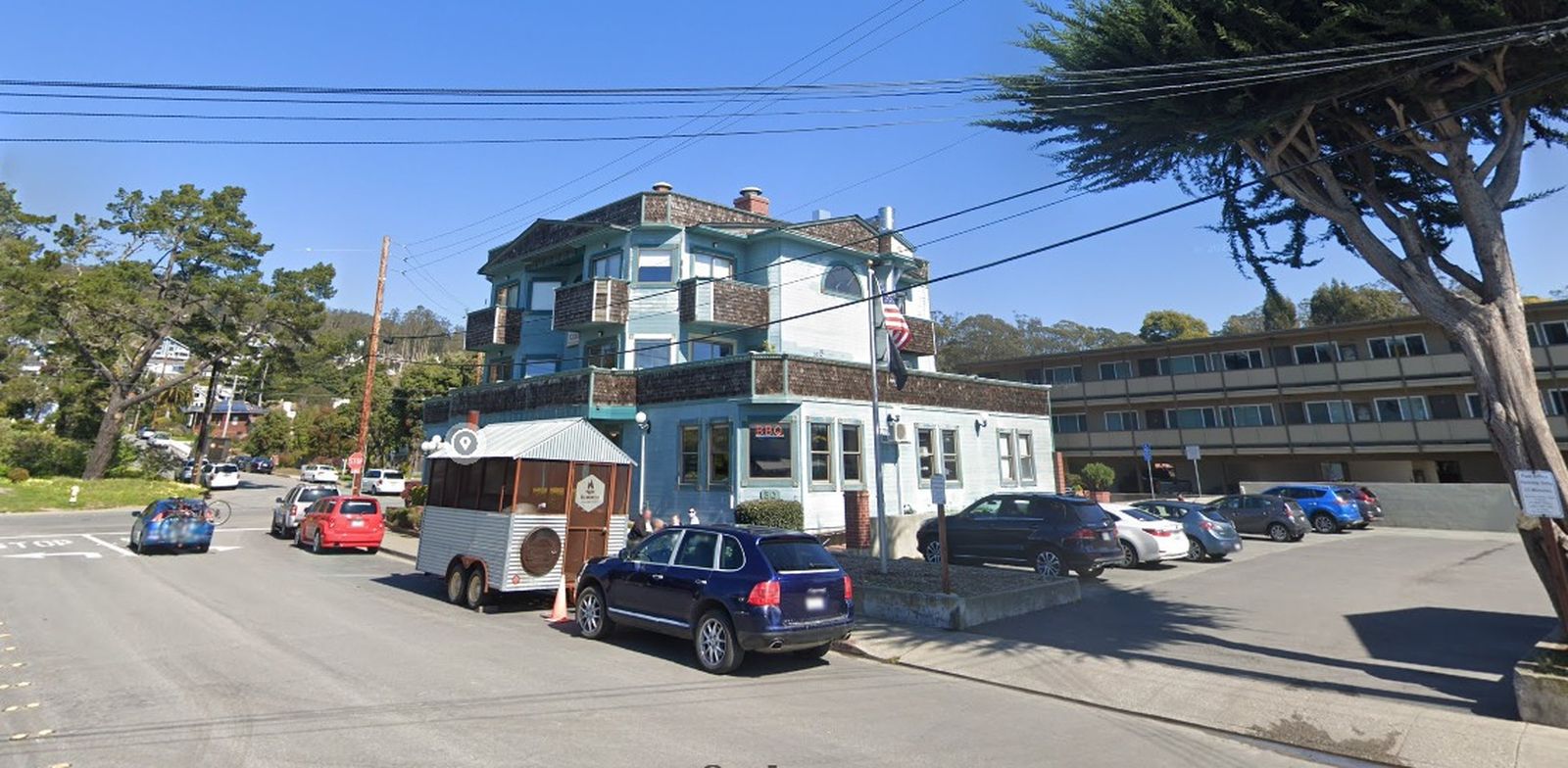 Una de las calles de El Granada, California.
