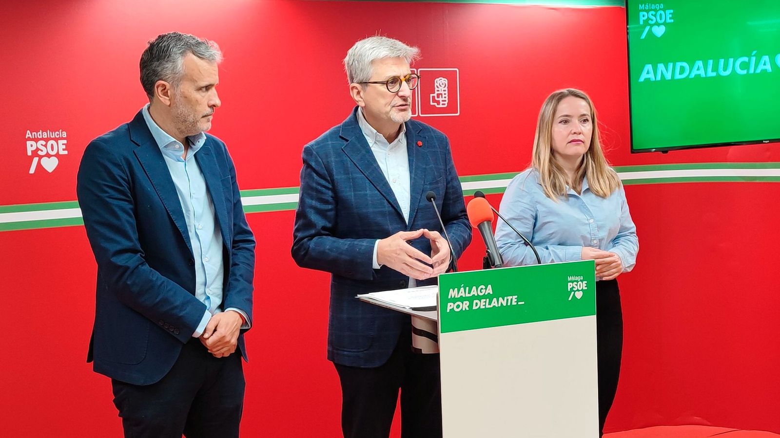 El secretario general del PSOE de Málaga, Josele Aguilar