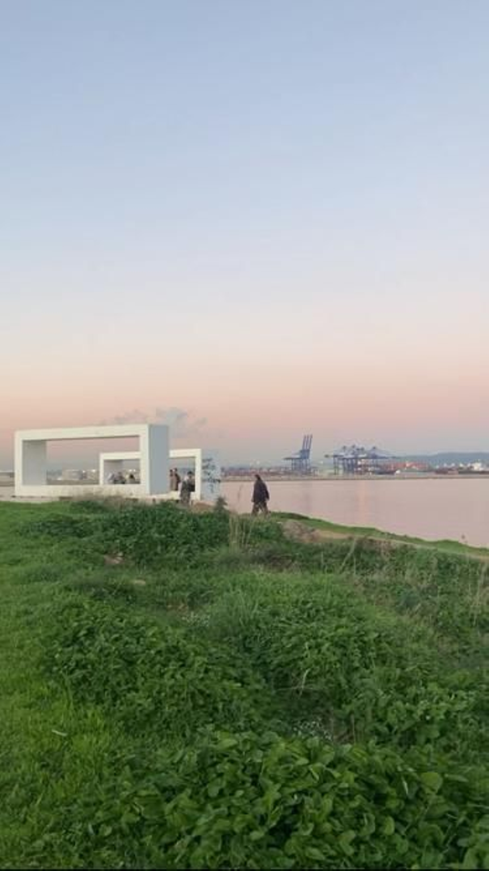 Atardecer en el Parque del Centenario.