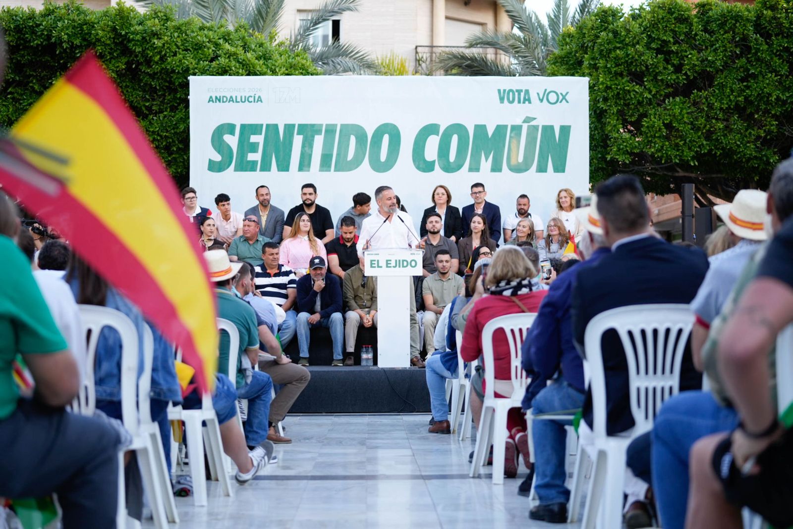 Las imágenes del acto público de Vox con Santiago Abascal en El Ejido